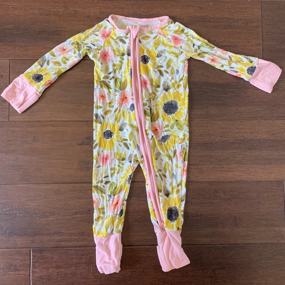 Little Sleepies Autumn Sunflower Zippy